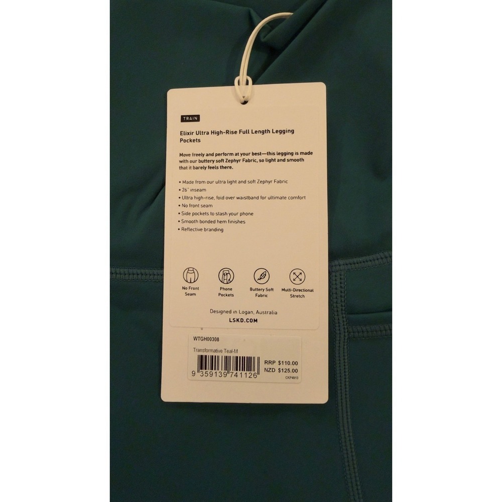 LSKD Elixir Ultra High-Rise Full Length Legging Pockets Teal Women's M, NEW, NWT - Picture 7 of 16